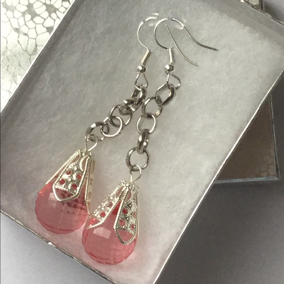MariMeg Curio Closet Jewelry - Elegant Drop Earrings with Silver Plated Hooks